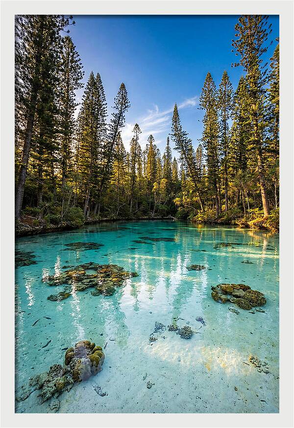 Isle Of Pines Natural Pool At Golden Hour