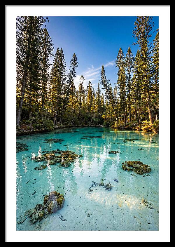 Isle Of Pines Natural Pool At Golden Hour