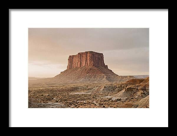 Isolated Mesa At Dusk