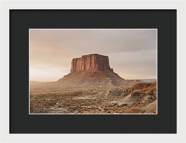 Isolated Mesa At Dusk