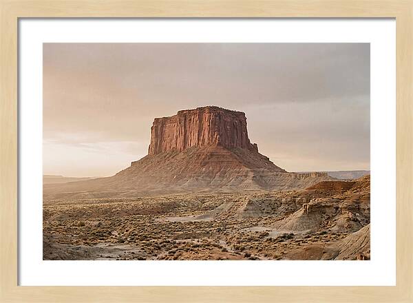 Isolated Mesa At Dusk