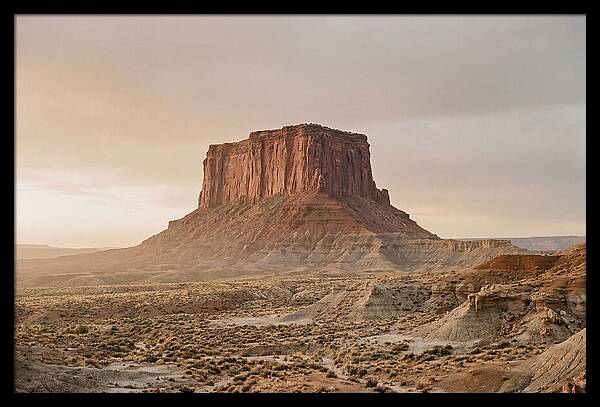Isolated Mesa At Dusk