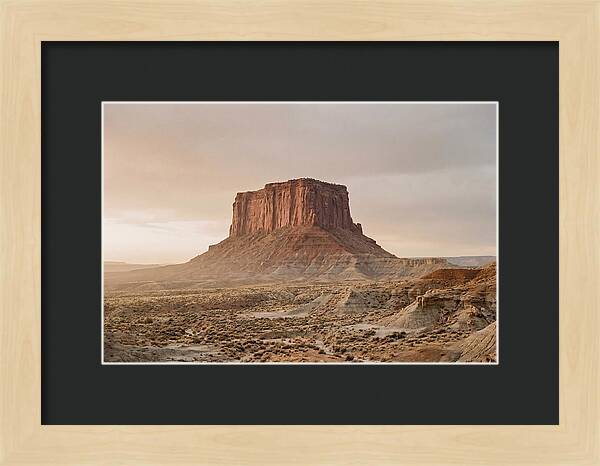 Isolated Mesa At Dusk