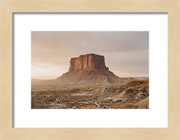 Isolated Mesa At Dusk