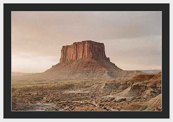 Isolated Mesa At Dusk