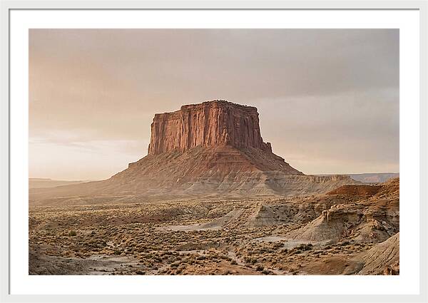 Isolated Mesa At Dusk