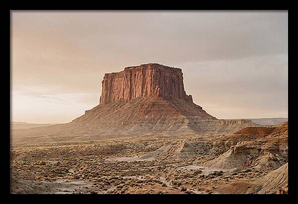 Isolated Mesa At Dusk
