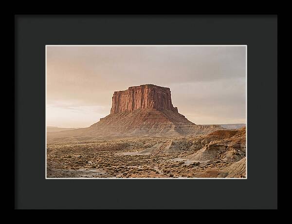 Isolated Mesa At Dusk