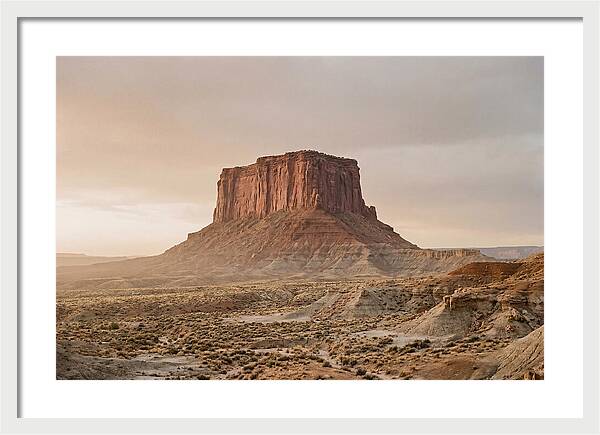 Isolated Mesa At Dusk