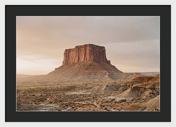 Isolated Mesa At Dusk