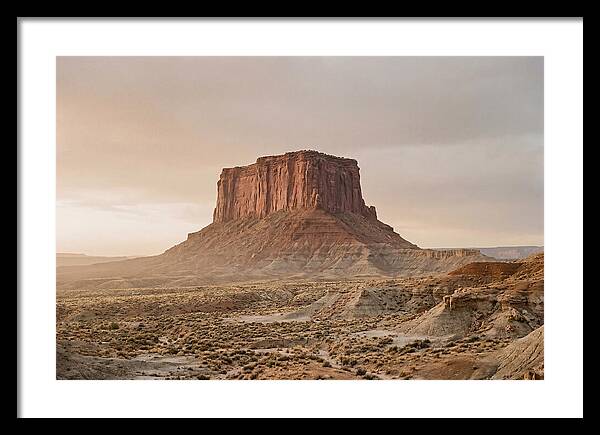 Isolated Mesa At Dusk