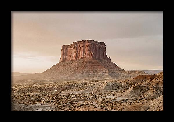 Isolated Mesa At Dusk
