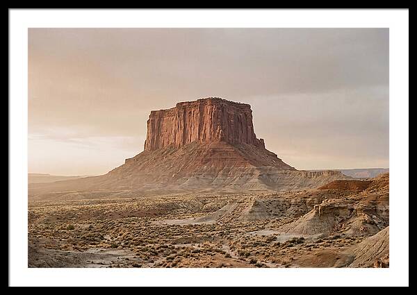 Isolated Mesa At Dusk