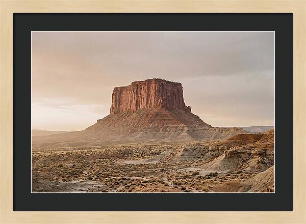 Isolated Mesa At Dusk