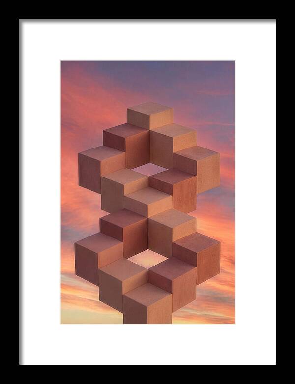 Isometric Cubes Creating Illusions