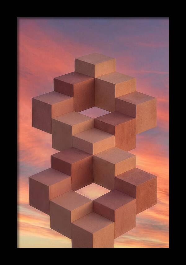 Isometric Cubes Creating Illusions
