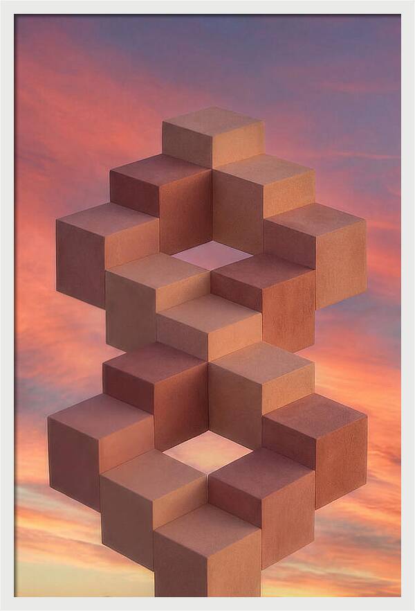 Isometric Cubes Creating Illusions