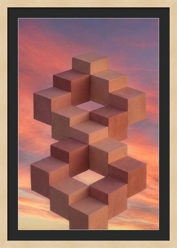 Isometric Cubes Creating Illusions