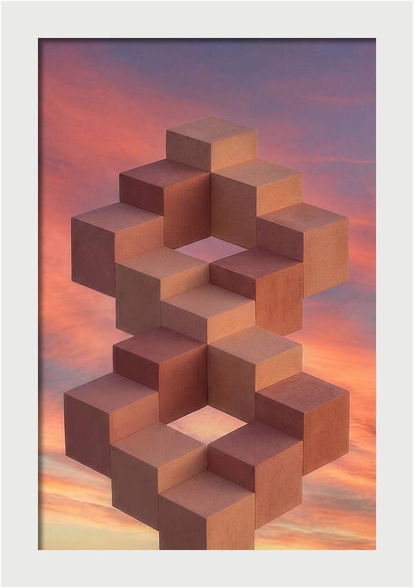 Isometric Cubes Creating Illusions