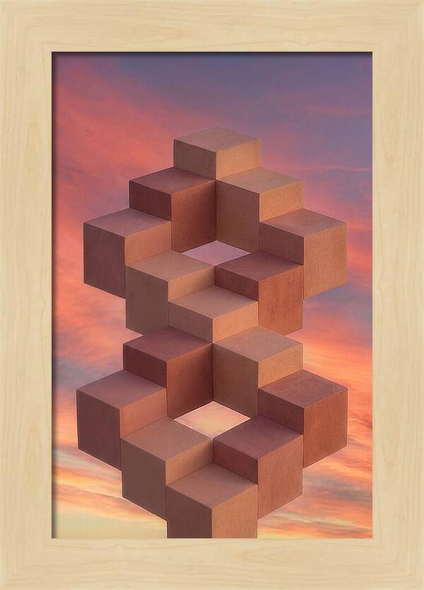 Isometric Cubes Creating Illusions