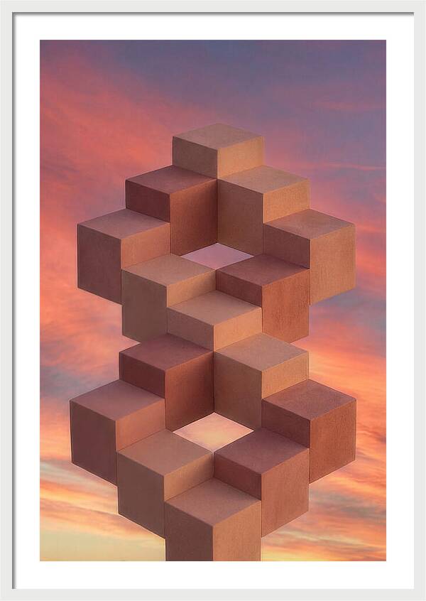 Isometric Cubes Creating Illusions