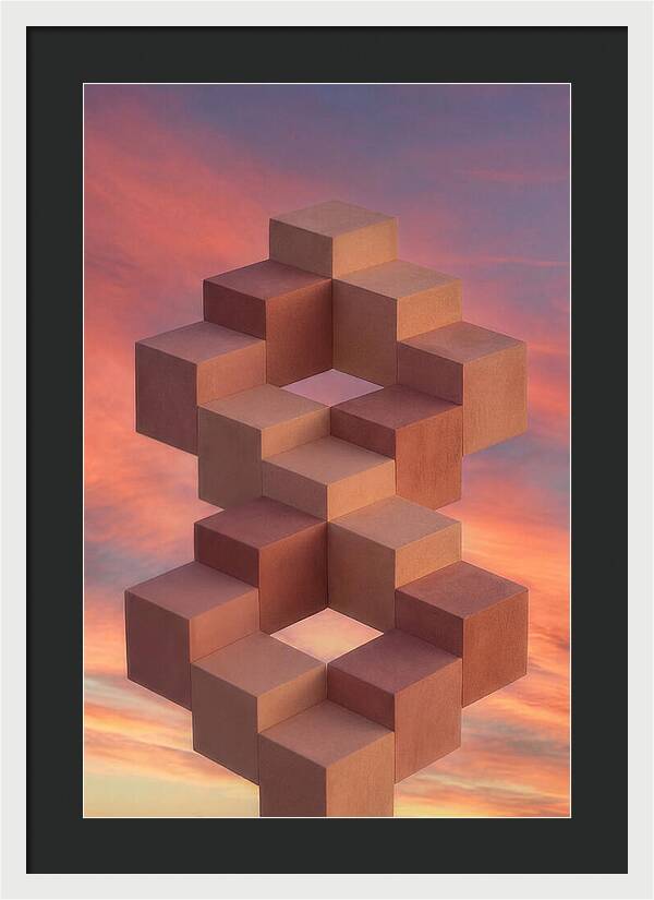 Isometric Cubes Creating Illusions