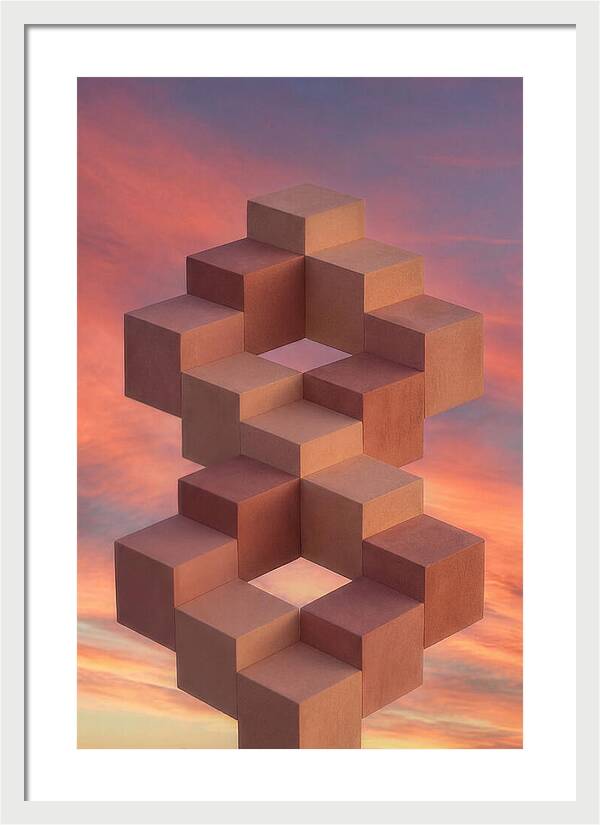 Isometric Cubes Creating Illusions