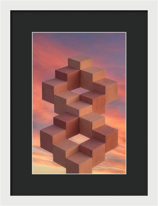 Isometric Cubes Creating Illusions