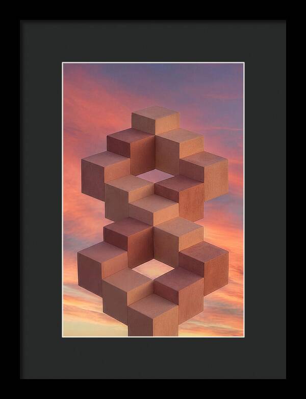 Isometric Cubes Creating Illusions