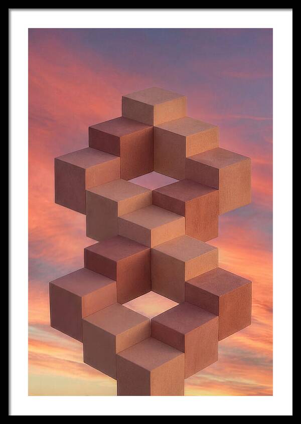 Isometric Cubes Creating Illusions