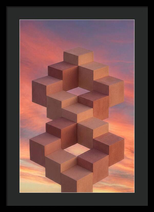 Isometric Cubes Creating Illusions