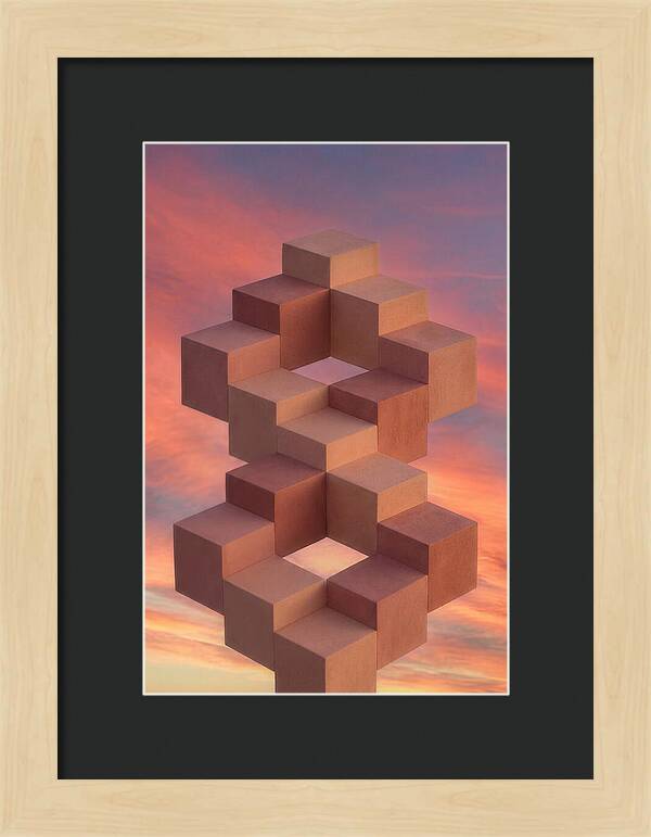 Isometric Cubes Creating Illusions