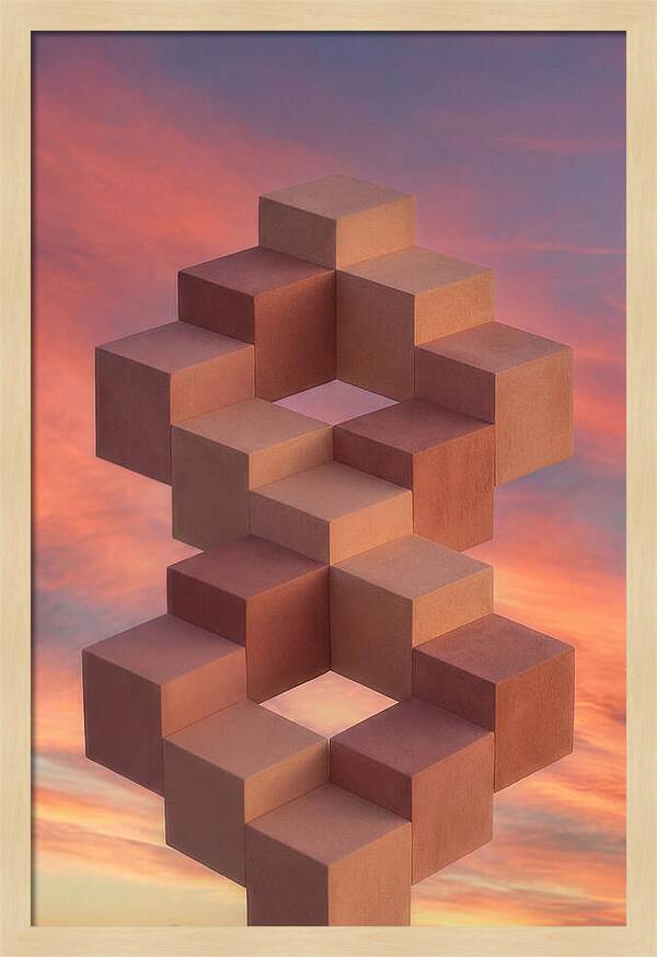 Isometric Cubes Creating Illusions