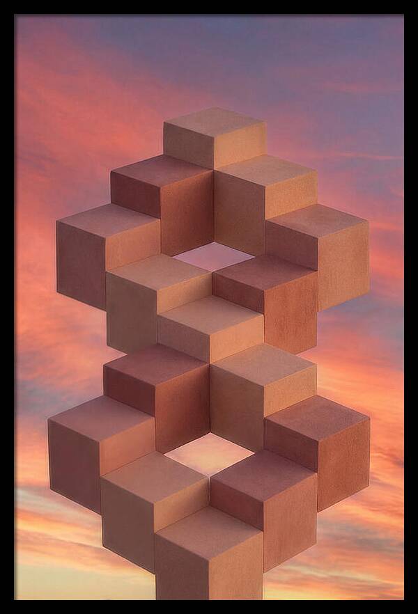 Isometric Cubes Creating Illusions