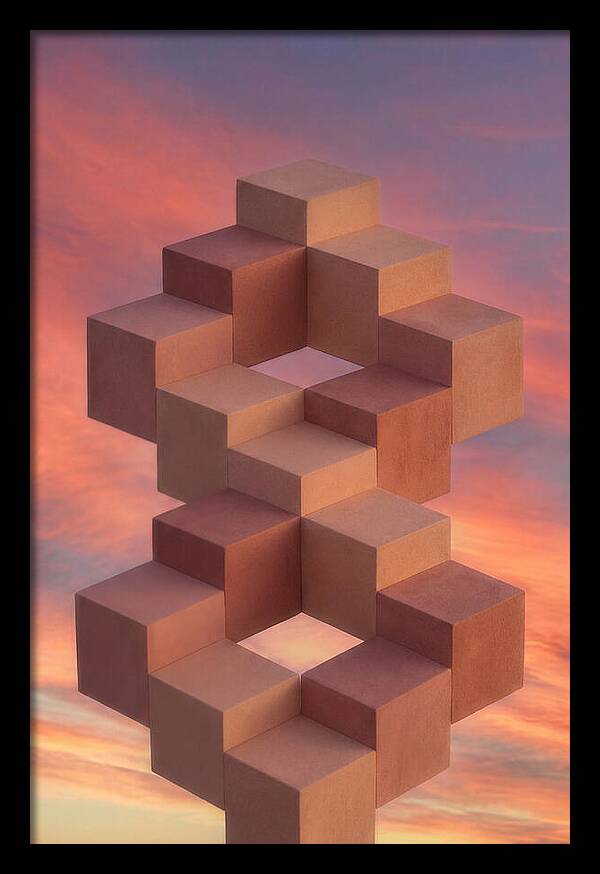 Isometric Cubes Creating Illusions