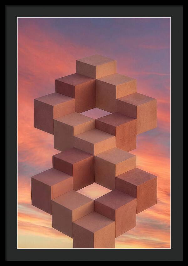 Isometric Cubes Creating Illusions