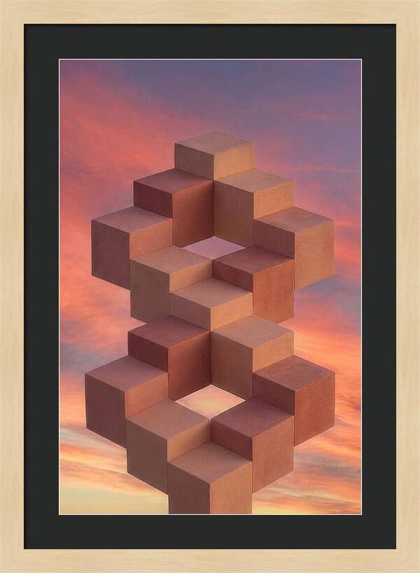 Isometric Cubes Creating Illusions