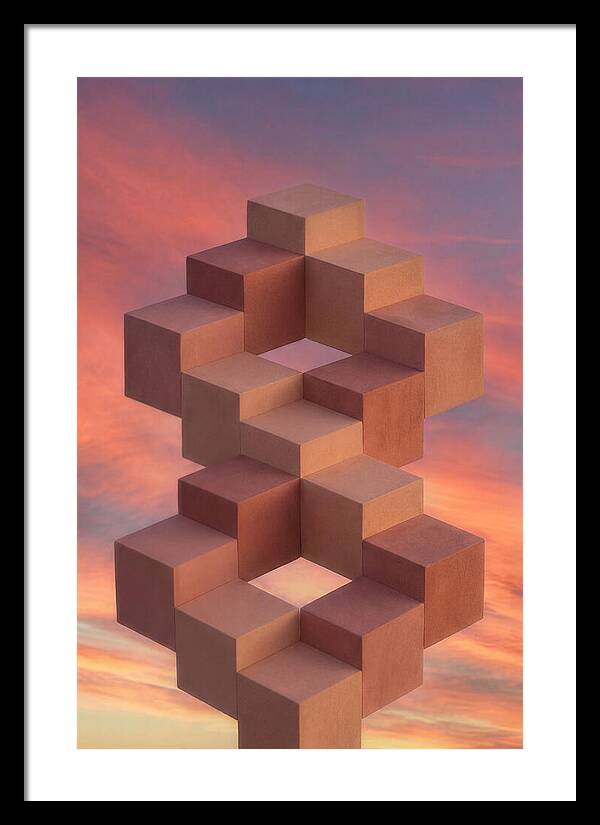 Isometric Cubes Creating Illusions
