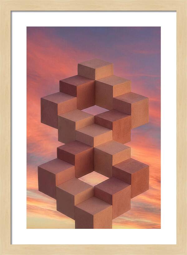 Isometric Cubes Creating Illusions
