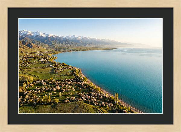 Issyk Kul Lake From Above