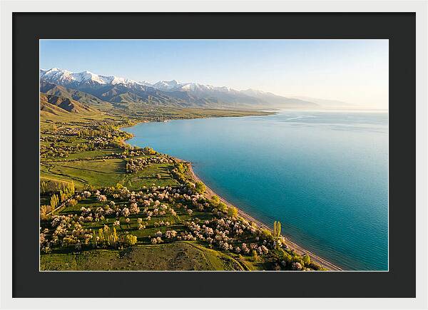 Issyk Kul Lake From Above