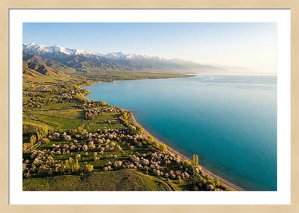 Issyk Kul Lake From Above