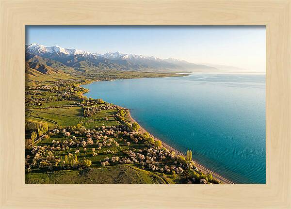 Issyk Kul Lake From Above