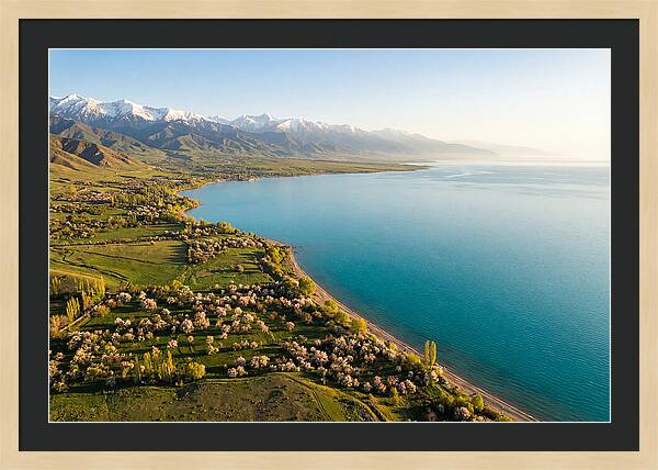 Issyk Kul Lake From Above