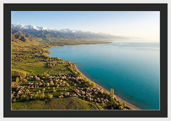 Issyk Kul Lake From Above