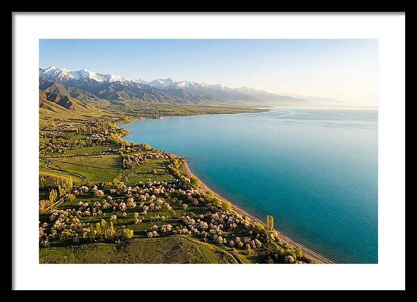 Issyk Kul Lake From Above
