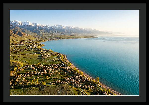 Issyk Kul Lake From Above