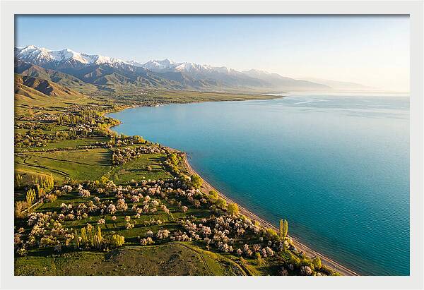 Issyk Kul Lake From Above