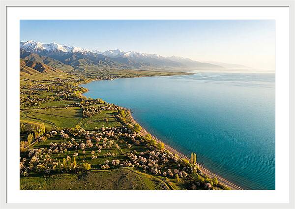 Issyk Kul Lake From Above