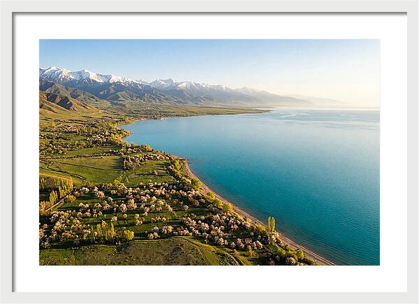 Issyk Kul Lake From Above